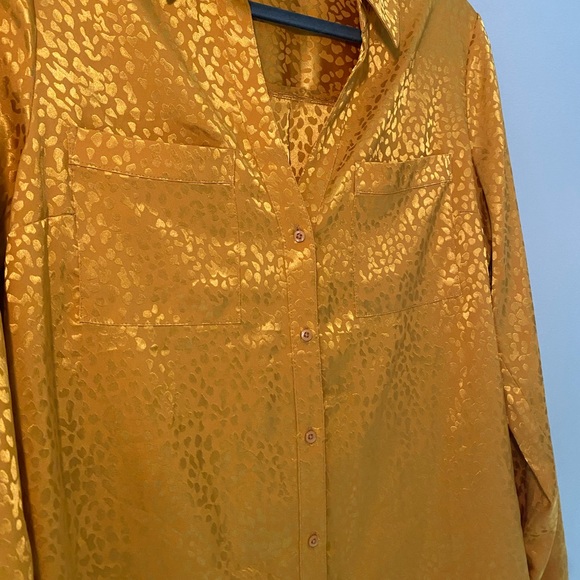 Candie's Radiant Gold Button Down Shirt - Picture 4 of 12